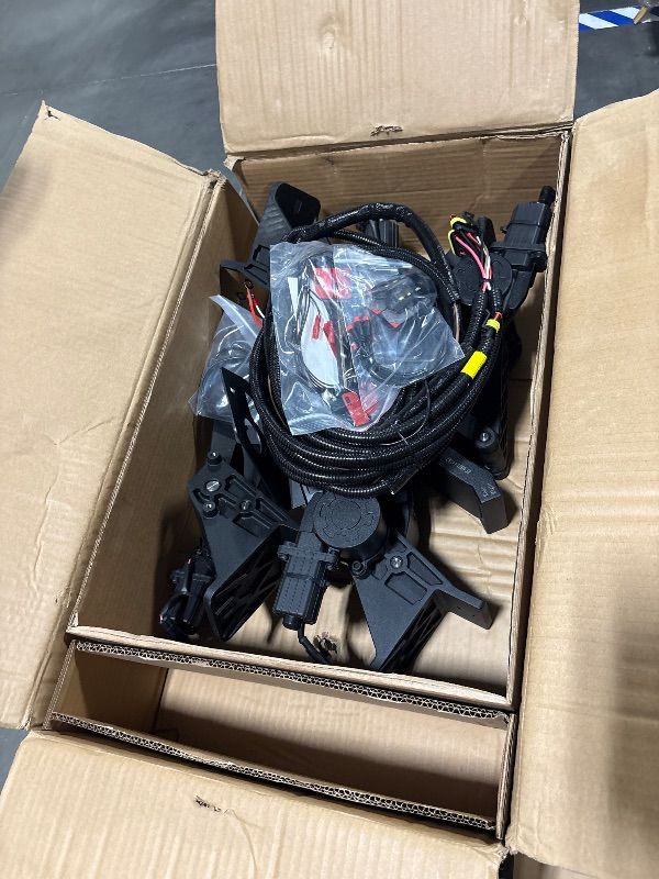 Photo 1 of ** PARTS ONLY **  RETAIL PRICE $250** 
Rough Country Power Running Boards with LED Step Lights for Chevy Silverado & GMC Sierra 1500/2500HD/3500HD (2019-2025) Crew Cab - Electric Powerstep & Retractable Truck Steps ** FOR PARTS ONLY ** MISSING RUNNING BOA
