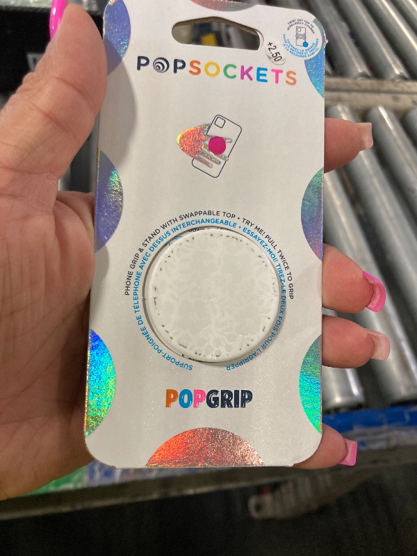 Photo 1 of ????PopSockets Phone Grip with Expanding Kickstand, Adhesive Grip, Cute PopSockets - Blanc Fresh