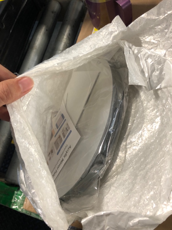 Photo 1 of 12 Pack Acrylic Round Mirrors, 10inch Round Mirrors for Centerpieces Circle Mirror Centerpieces for Table Non Glass Centerpiece Table Decorations for Wedding Home Bedroon Wall Decor,(Thickness 2mm)
