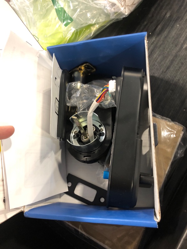 Photo 1 of ***KEY MISSING*** TEEHO TE342 Fingerprint Smart Keyless Entry Door Lock with Keypad, Bluetooth App Remote Control - Electronic Deadbolt for Front Door - Auto Lock - Matte Black