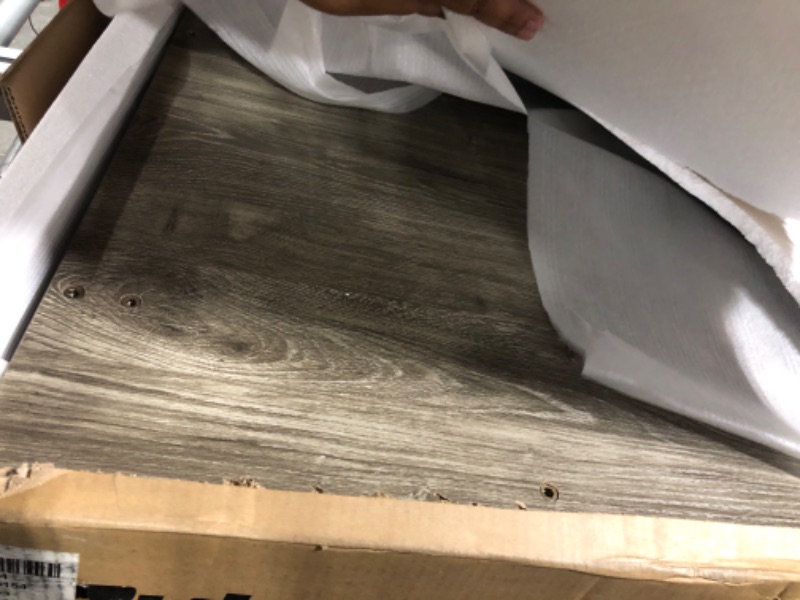 Photo 1 of Tribesigns Writing Computer Desk, 55 inch Heavy Duty Study Desk with Z-Shaped Metal Leg, Modern Simple Home Office Computer Desk, Grey