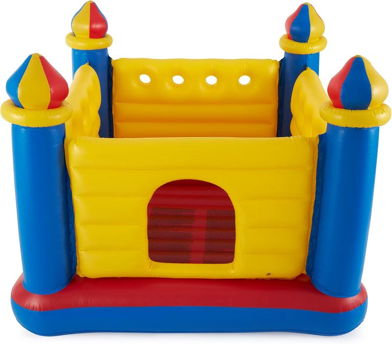 Photo 1 of ***8similar****ntex Inflatable Colorful Jump-O-Lene Castle Bounce House, for 2 Kids Ages 3-6 - Large Blow-Up Indoor Outdoor Children's Bouncer Jumper Playhouse