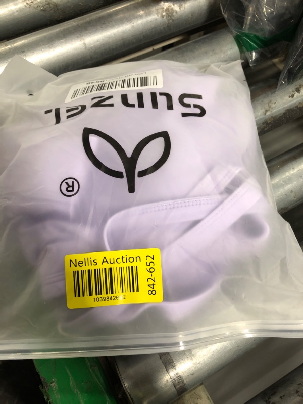 Photo 1 of **NEEDS TO BE WASHED** Sunzel Sports Bra for Women, Criss-Cross Open Back Adjustable Strappy Bras, Workout Gym Padded Yoga Bra with Removable Pads Lilac Medium