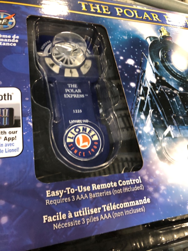 Photo 1 of ** USED/UNTESTED ** Lionel The Polar Express LionChief 2-8-4 Set with Bluetooth Capability, HO Gauge Model Train Set with Remote
