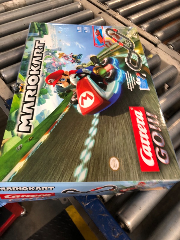 Photo 1 of ***missing parts***Carrera GO!!! 63503 Official Licensed Mario Kart Battery Operated 1:43 Scale Slot Car Racing Toy Track Set with Jump Ramp Featuring Mario and Luigi for Kids Ages 5 Years and Up