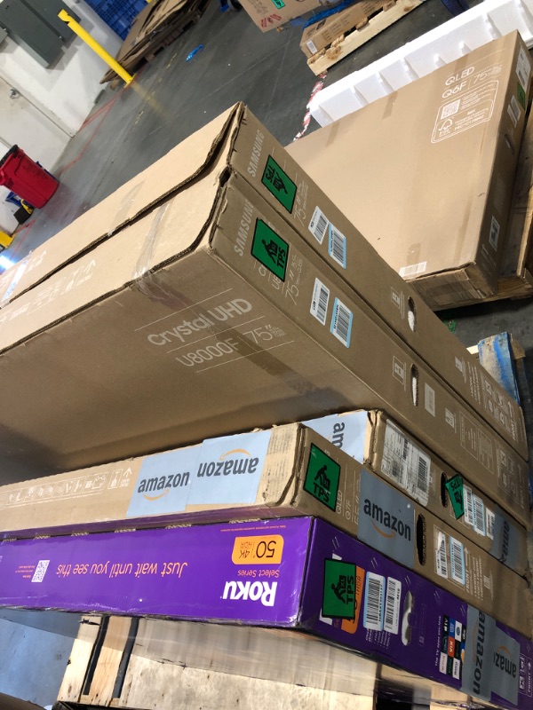 Photo 1 of **FINAL SALE** NO RETURNS** TVS OF DIFFERENT SIZES***  SAMSUNG 75-Inch Class QLED Q6F Series Smart TV (2025 Model, 75Q6F) Q4 Lite Processor, Quantum HDR, Motion Xcelerator 60Hz, Color Booster, 4K Upscaling, with Alexa Speaker. 