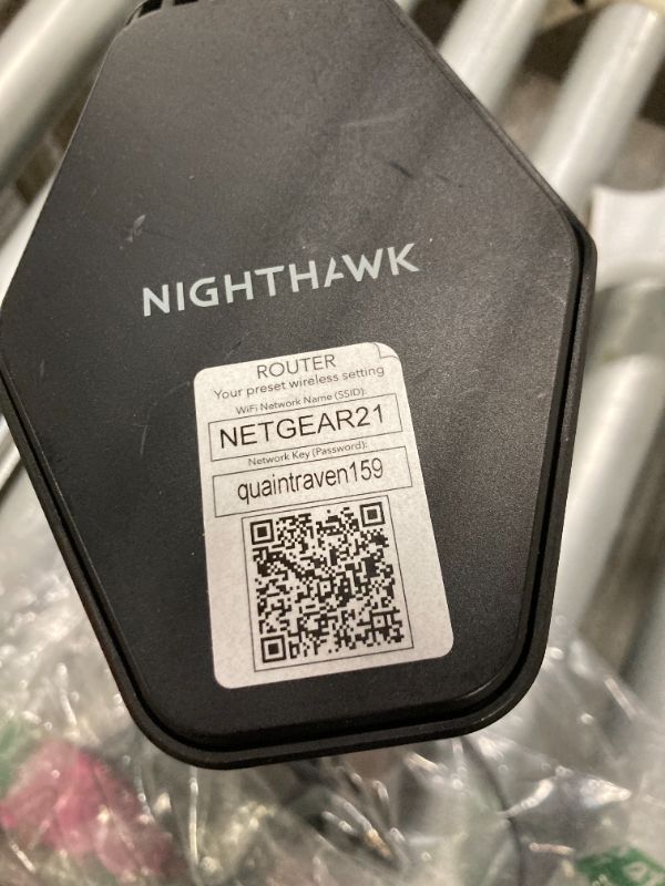 Photo 1 of ****MISSING THE MANUAL*****  NETGEAR Nighthawk Dual-Band WiFi 7 Router (RS200) – Security Features, BE6500 Wireless Speed (up to 6.5 Gbps) - Covers up to 2,500 sq. ft., 80 Devices – 2.5 Gig Internet Port - Free Expert HelpLPNO384634033
