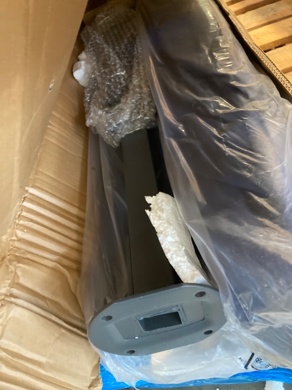 Photo 1 of 10FT Patio Umbrella Outdoor Large Cantilever Umbrella w/Base Included Market Sun Shade Windproof Offset Umbrella with 360-Degree Rotation for Garden Deck Pool Patio, Navy Blue