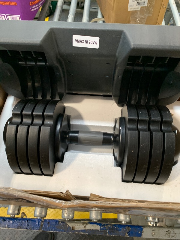 Photo 1 of 1 ONLY***** Adjustable Dumbbell Set with Tray - 52lbs, Anti-Slip Handle & Weight Plate for Home Strength Training
