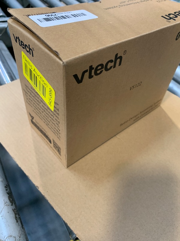 Photo 1 of VTech VS122 DECT 6.0 Retro Design Cordless Phone with Answering System, Smart Call Blocker and Bluetooth Connect to Cell Full-Duplex Speakerphone Landline Phone for Home Office