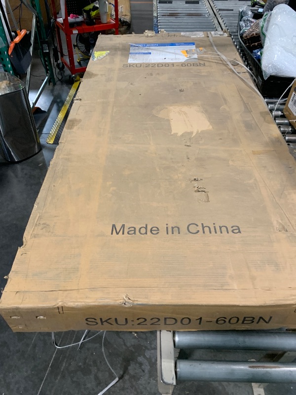 Photo 1 of *** SIMILAR PRODUCT ***EUROTECH SHOWERS VITRA-100 56"-59.25" W x 78" H, Single Sliding Frameless Shower Door, 3/8" Clear Tempered Glass (Brushed Nickel)