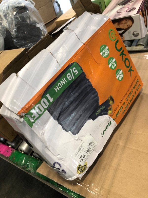 Photo 1 of (SPARE PARTS) GUKOK 2025 Upgraded 100FT Non-Expanding Garden Hose, Ultra-Light & Flexible Water Hose - Burst-Resistant, Kink-Free, High-Pressure, All-Weather Use for Lawns, Gardens, and Outdoor Cleaning