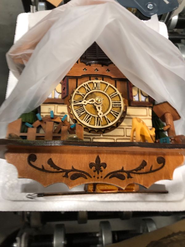 Photo 1 of **MISSIING PINE CONE WEIGHTS***Kintrot Cuckoo Clock Handcrafted Traditional Black Forest Wood Clock Wall Decor