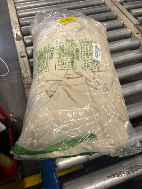 Photo 1 of **MISSING 2 PCS***BESTOUCH Duvet Cover Set 100% Washed Cotton Linen Feel Super Soft Comfortable Chic Lightweight 3 PCs Home Bedding Set Solid Almond Milk Grey Queen