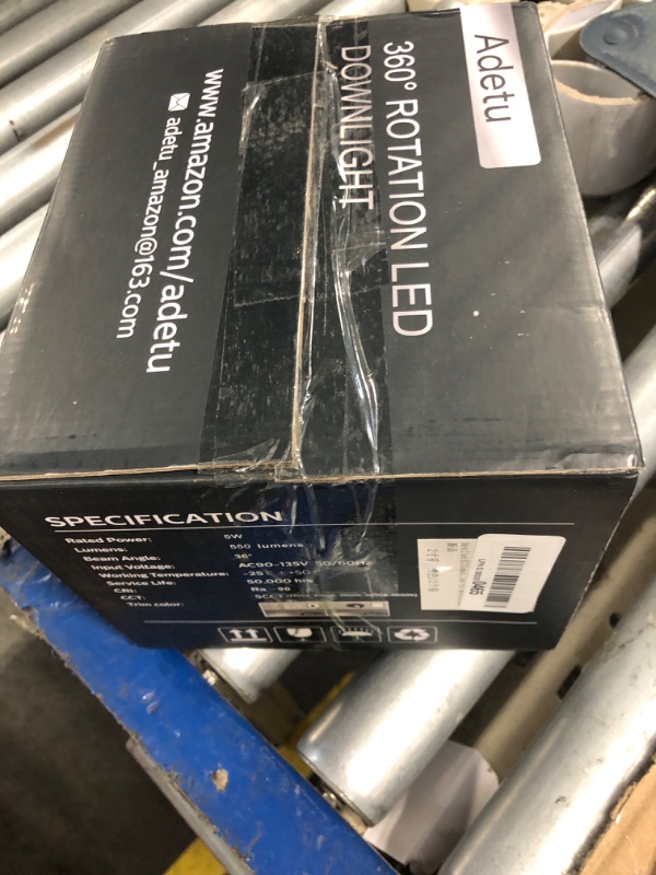 Photo 1 of Adetu 2 Inch 5CCT Gimbal Led Recessed Lighting with Junction Box, 360°+90° Adjustable Recessed Can Lights, 2700K/3000K/3500K/4000K/5000K Selectable, 5W Eqv 50W, 550LM Brightness - ETL (White,12 Pack)