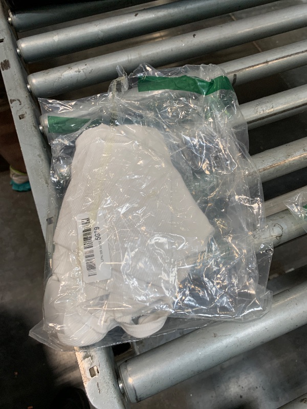 Photo 1 of ****VERY USED**** Danysu Women Cotton Rib Tank Top with Built in Bra Square Neck Crop Tank Fitted Basic Tops Angel White Solid L