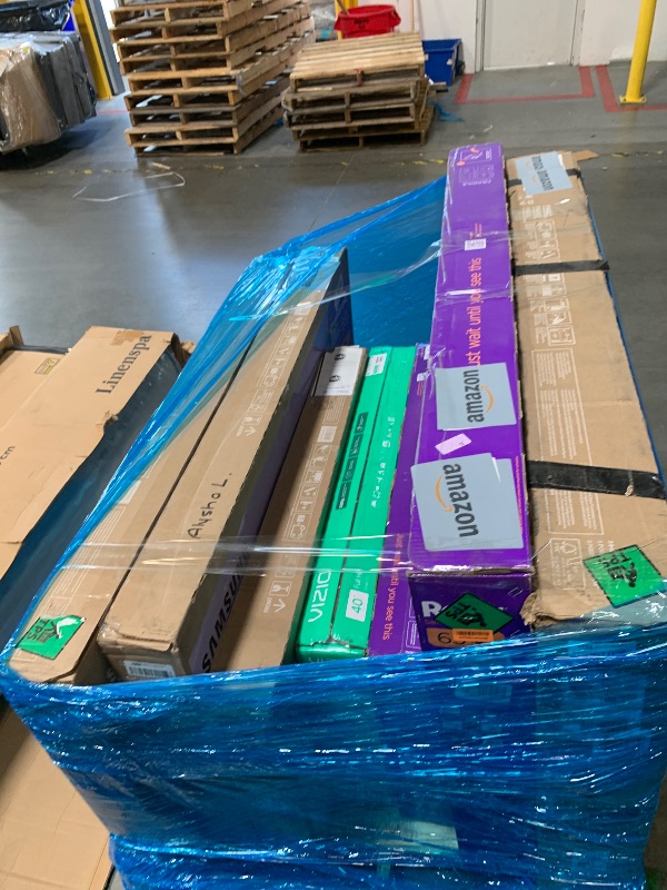 Photo 1 of ***FOR PARTS ONLY, NO RETURNS, FINAL SALE!!*** PALLET OF MULTIPLE TVS