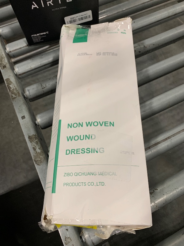 Photo 1 of **MISSING PARTS**4X14 Inches Extra Large Sterile Adhesive Island Wound Dressing Bandages - Non Woven Bordered Gauze Pads, 25 Individually Pack,Medical Grade by QICHUANG(4X14INCHES-C25)