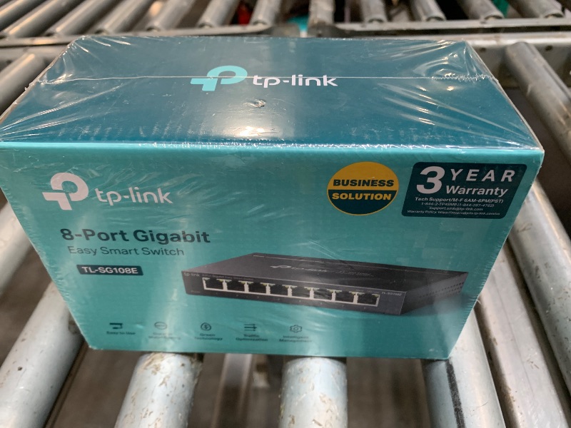 Photo 1 of **NEW**TP-Link 8 Port Gigabit Switch | Easy Smart Managed | Plug & Play | Desktop/Wall-Mount | Sturdy Metal w/ Shielded Ports | Support QoS, Vlan, IGMP and LAG (TL-SG108E)