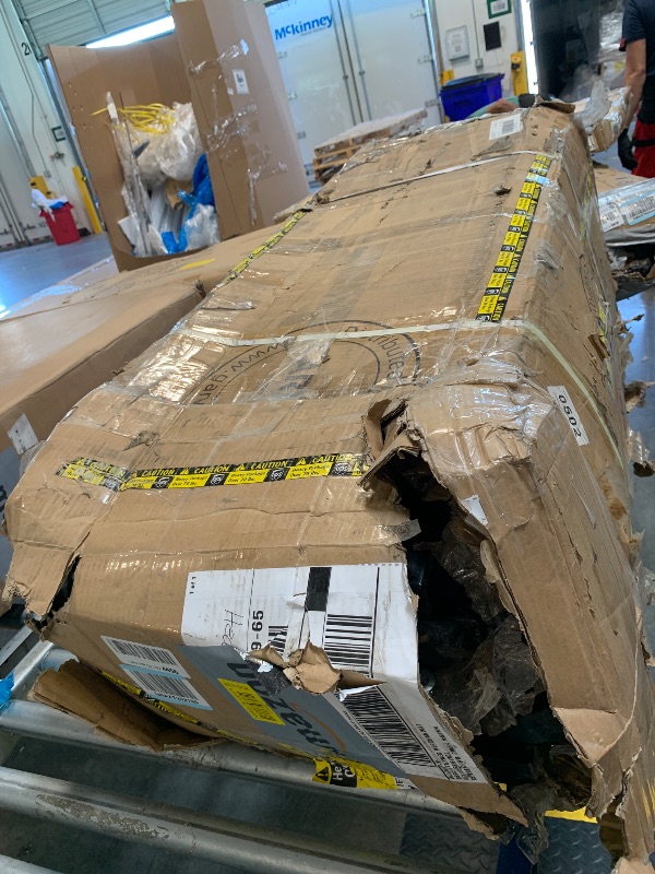 Photo 1 of **BOX IN VERY BAD CONDITION**Heavy Duty 750?Lbs Utility Trailer – 17?Cu?Ft ATV Dump Trailer with Removable Sides, Pneumatic Tires & Quick-Dump Pull-Behind Yard Cart for Tractors, UTV, Lawn Mowers