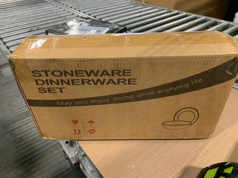 Photo 1 of E-far Pasta Bowls Set of 4, 35oz Large Salad Bowls for Serving, Wide and Shallow Ceramic Plates for Kitchen, Double Reactive Glaze, Microwave and Dishwasher Safe, Seashell White