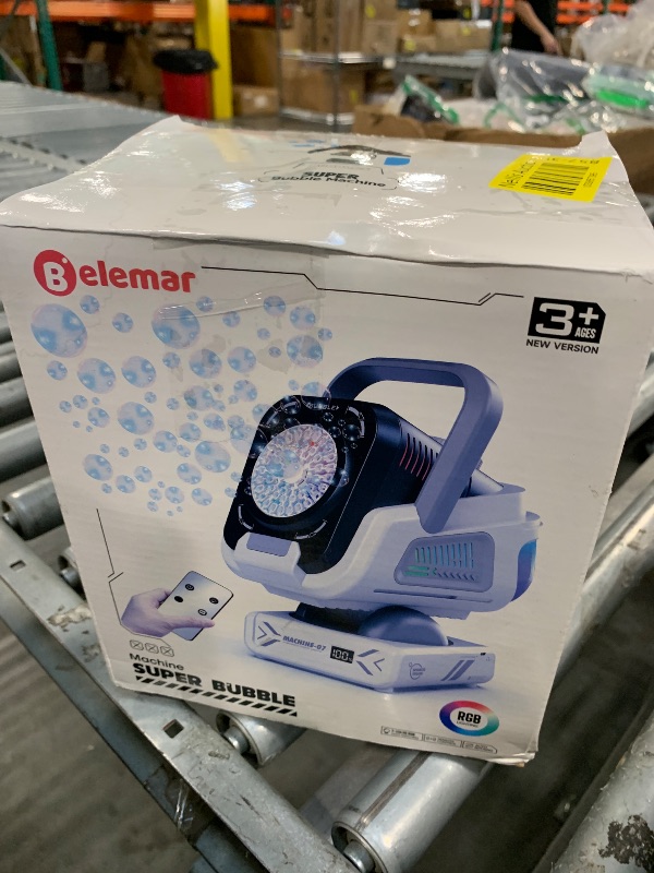 Photo 1 of 2025 Upgraded Bubble Machine with Remote Control, Automatic Rotation & RGB Lights, 1800mAh Rechargeable Battery, Type-C Charge, Bubble Maker for Kids, Weddings, Birthday Parties, Outdoor Activities
