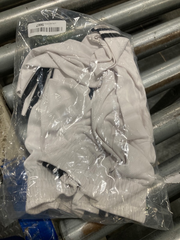 Photo 1 of ***DIRTY***adidas Boys' Adi Classic 3-Stripe Shorts, White, Medium (10/12)