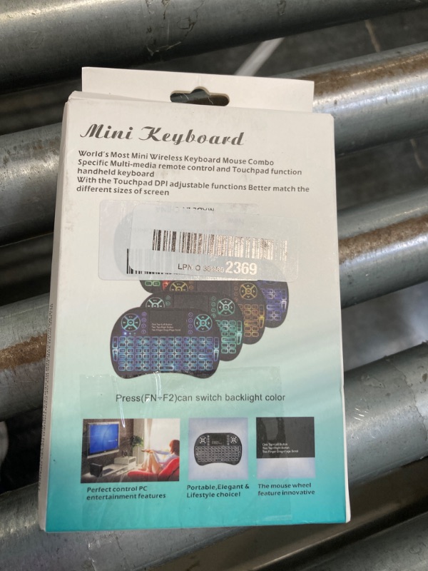 Photo 1 of 2.4GHz Backlit Mini Keyboard Touchpad Mouse, Mini Wireless Keyboard with Touchpad and Multimedia Keys for Android TV Box Smart TV HTPC PS3 Smart Phone Tablet Mac Linux Windows OS (7 Colors)     