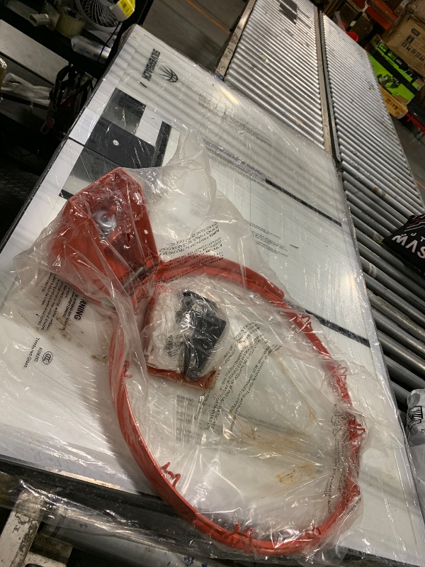 Photo 1 of *****only glass base and ring****Silverback 60" In-Ground Basketball System with Adjustable-Height Tempered Glass Backboard and Pro-Style Breakaway Rim