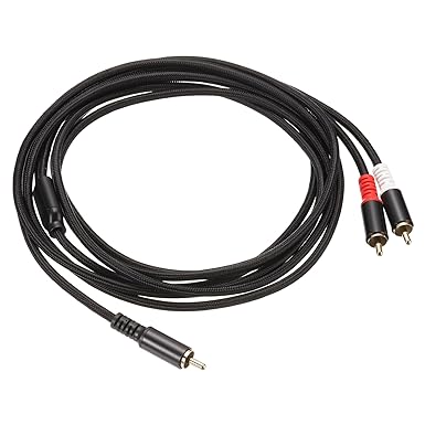 Photo 1 of **SIMILAR** Cable 10ft, 1 RCA Male to 2 RCA Male Y Splitter Stereo Audio Subwoofer Cable for Home Theater, HDTV, Speakers, Hi-Fi Systems, Amplifiers