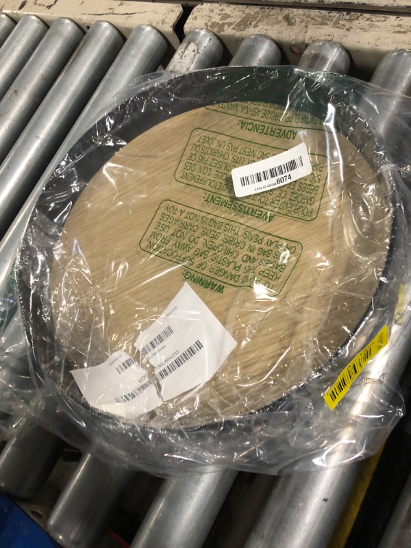 Photo 1 of Decorative Tray Coffee Table Tray Round Trays for Home Decor Bathroom Counter Tray Perfume Organizer for Dining Table, Dresser, Kitchen,12 Inch, Black