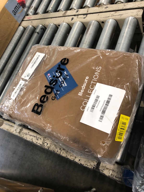 Photo 1 of **LIGHT BROWN** Bedsure Cotton Duvet Cover King - 100% Cotton Waffle Weave Brown Duvet Cover King Size, GentleSoft™ and Breathable Bedding Set for All Season, 3 Pieces, 104"x90"