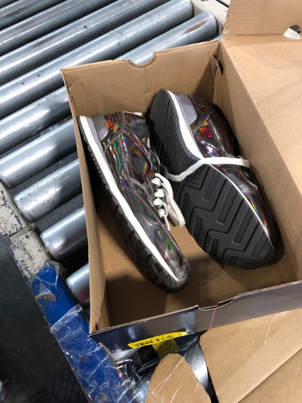 Photo 1 of **DAMAGED**Skechers Women's Hotshot-True Iridescence Sneaker, Bronze, 9