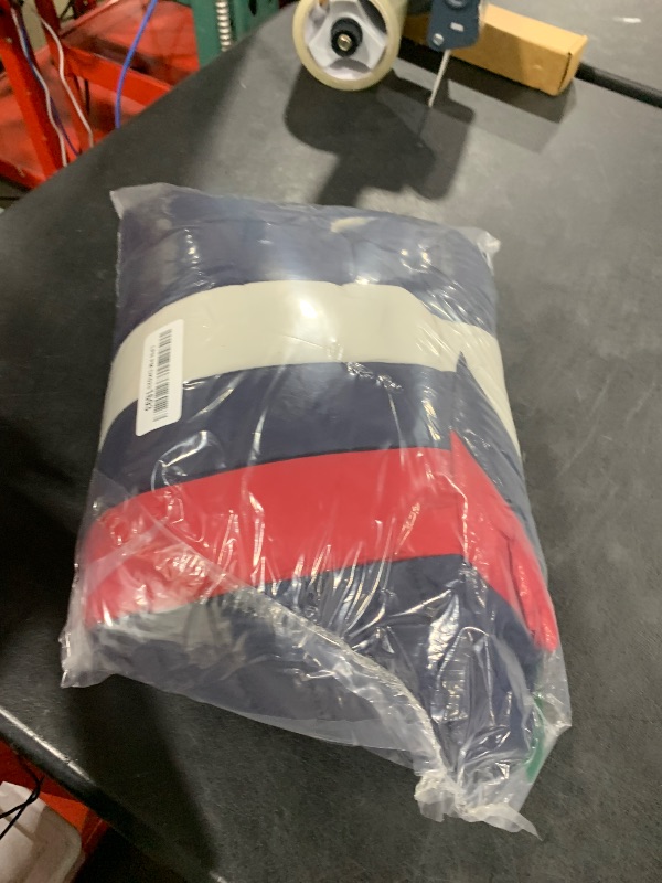 Photo 1 of Tommy Hilfiger Men's Water Resistant Ultra Loft Filled Hooded Puffer Jacket, Navy/Red, Large