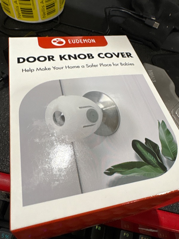 Photo 1 of EUDEMON 4 Pack Baby Safety Door Knob Covers Door Knob Locks(not Suit for All Door knobs)