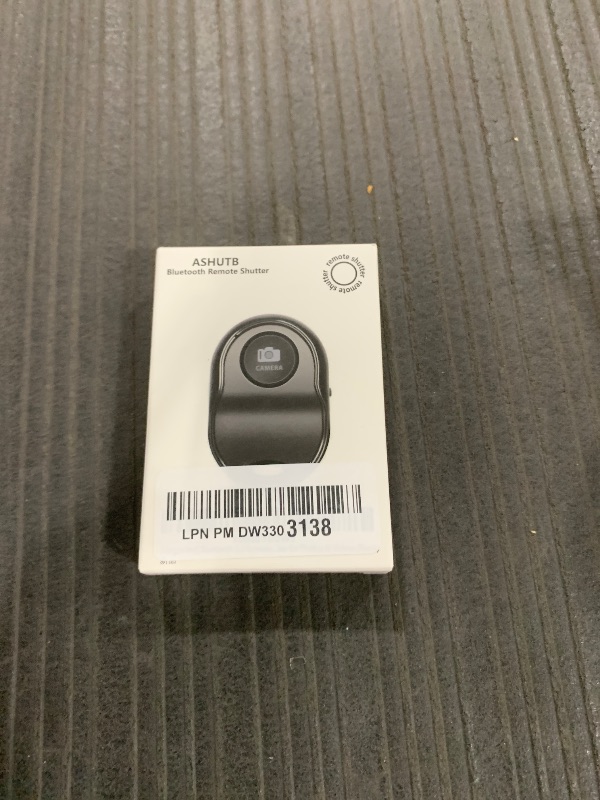Photo 1 of [Upgraded] Bluetooth 5.0 Remote Shutter for iPhone & Android Camera Wireless Remote Control Selfie Button for iPad iPod Tablet, HD Selfie Clicker for Photos & Videos (Black)
