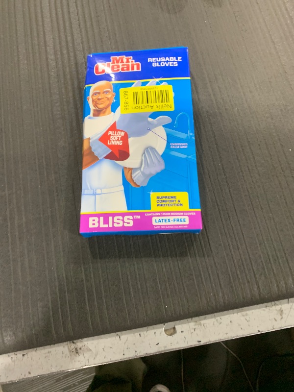 Photo 1 of Mr. Clean Bliss Premium 1-Pair Latex-Free Gloves, Medium, White