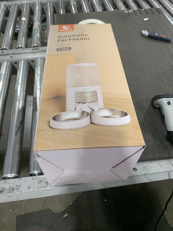 Photo 1 of Molypet Automatic Cat Feeders - 6L Cat Food Dispenser with Double Bowls, Programmable Timed Feeder for Up to 6 Meals per Day with 10S Voice Recorder, Supports Dual Power Supply