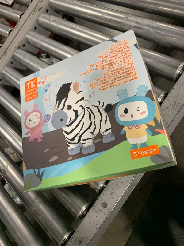 Photo 1 of TUMAMA Walking Talking Toy Zebra with Remote Control Leash, Plush Pet Electronic Interactive Toys for Kids,Walks,Barks,Sing,Remote Control Electronic Plush Zebras Toy for Kids Age 3 4 5 6