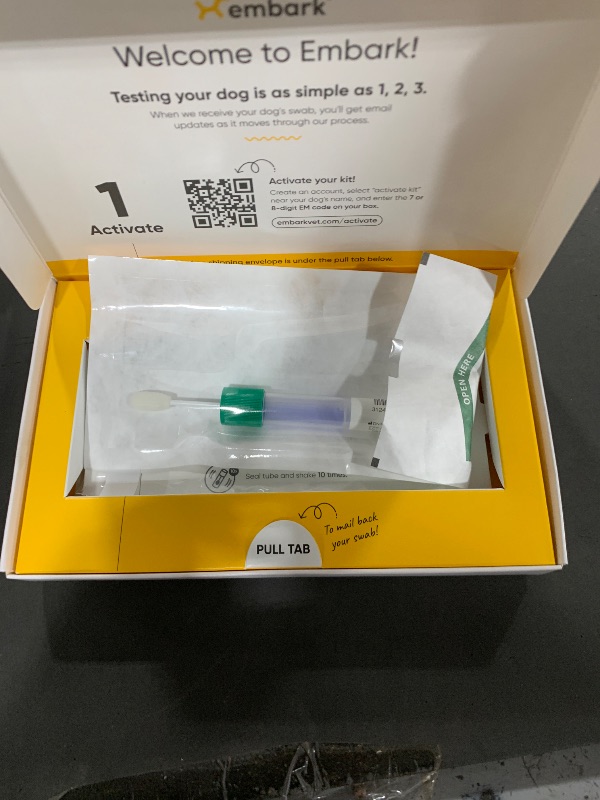 Photo 1 of Embark Breed Identification Kit - Most Accurate Dog DNA Testing Kit - 99% Breed Ancestry Accuracy for Mixed Breed Dogs - Plus Relative Finder & Family Tree