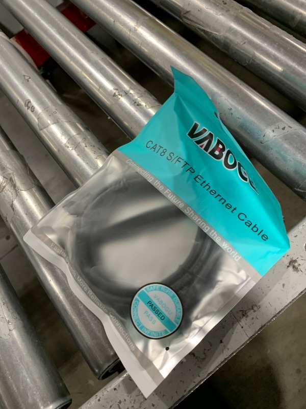 Photo 1 of Vabogu Cat 8 Ethernet Cable, 5ft Heavy Duty High Speed Internet Network Cable, 26AWG, 2000MHz 40Gbps with Gold Plated RJ45 Connectors, Shielded for Indoor & Outdoor Use