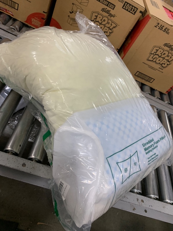 Photo 1 of EASELAND Firm Pillow Shredded Memory Foam(Adjustable Loft), Cooling Breathable for Sleeping Queen Size 2 Pack