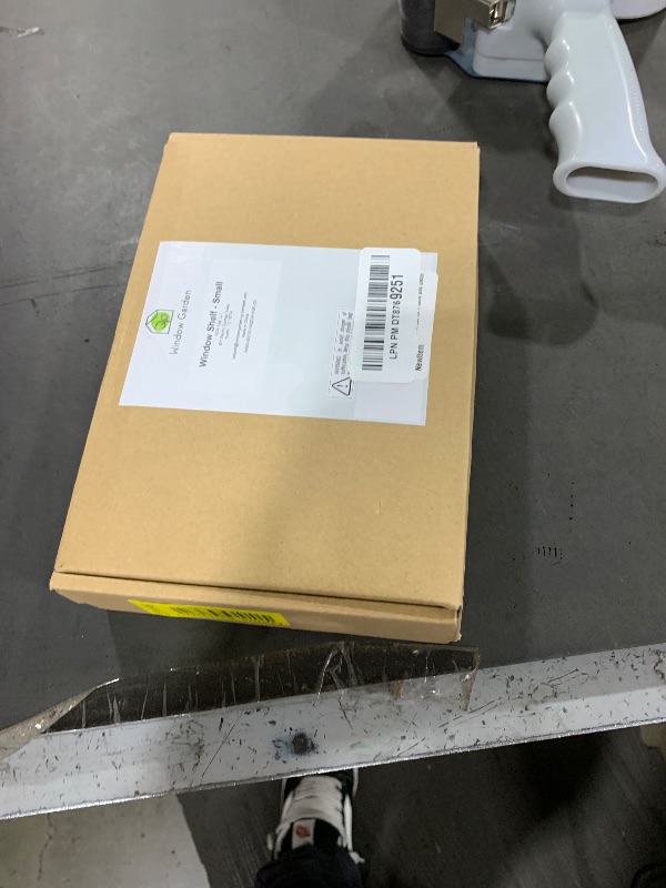 Photo 1 of Window Garden Suction Cup Window Shelf - Small Acrylic Shelf with Innovative Bracket Holder - Holds Up to 7lbs - 5mm Acrylic Plate - Perfect for Plants and Décor - White