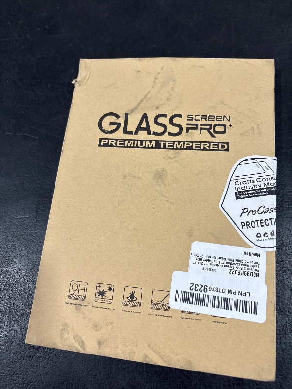 Photo 1 of ProCase 2 Pack Screen Protector for Onn 7" Gen4 2024/Kids 2024, Tempered Glass Film Guard for Onn. 7" Tablet