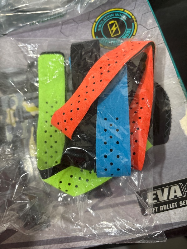Photo 1 of Oudain 4 Pcs Replacement Heart Rate Monitor Band, Soft Heart Rate Armband Strap, Theory Fitness Adjustable(0.8 x 14.2 Inch,Black, Orange, Green, Blue)