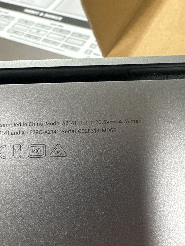 Photo 1 of Late 2019 Apple MacBook Pro with 2.4GHz Intel Core i9 (16 inch, 64GB, 1TB SSD) Space Gray (Renewed)