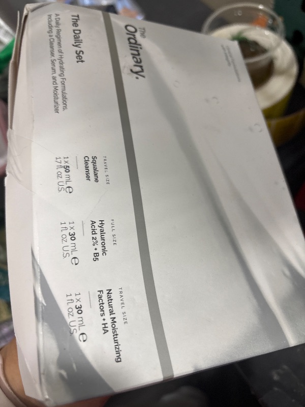 Photo 1 of The Ordinary The Daily Set, Daily Skincare Routine with Squalane Cleanser, Hyaluronic Acid 2% + B5, and Natural Moisturizing Factors + HA | Skin Care Set