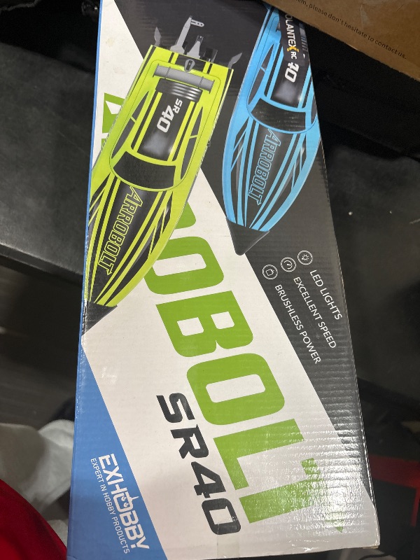 Photo 1 of VOLANTEXRC Brushless RC Boats for Adults, 30+MPH Fast Remote Control Boat with 2 Rechargeable Batteries for Lakes, 30+ Mins Full Proportional Boat High Speed RC Boat for Adults (79705)