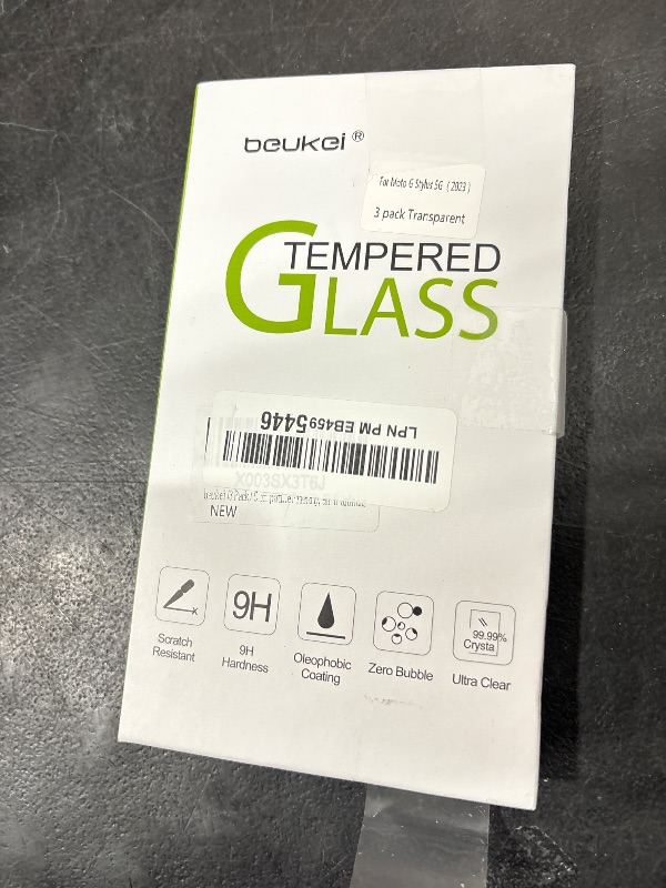 Photo 1 of beukei (3 Pack) Compatible for Motorola Moto G Stylus 5G (2023) [Not Fit for 2020/2021/2022 Version] Screen Protector Tempered Glass, Touch Sensitive,Case Friendly, 9H Hardness