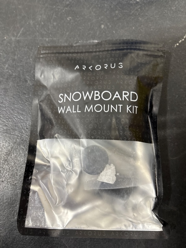 Photo 1 of Arkorus [NEW] (4 PCS) Snowboard Wall Mount Storage – Damage-Free Snowboards Hanger, Modern Floating Vertical Rack, Clip Hook Holder to Securely Store, Hang and Display Snow Boards, Gear Organizer